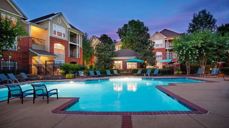 Swimming Pool at Dusk