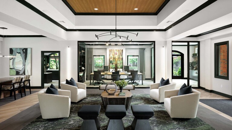 Leasing office lounge area