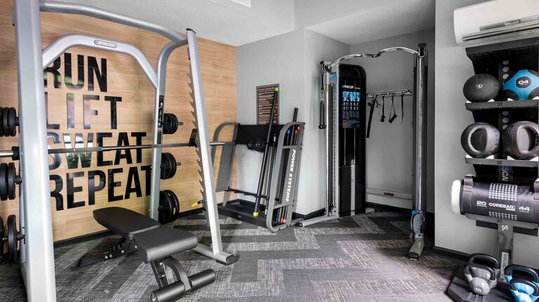 Fitness Center with Strength Equipment