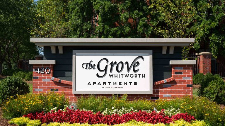The Grove Whitworth sign